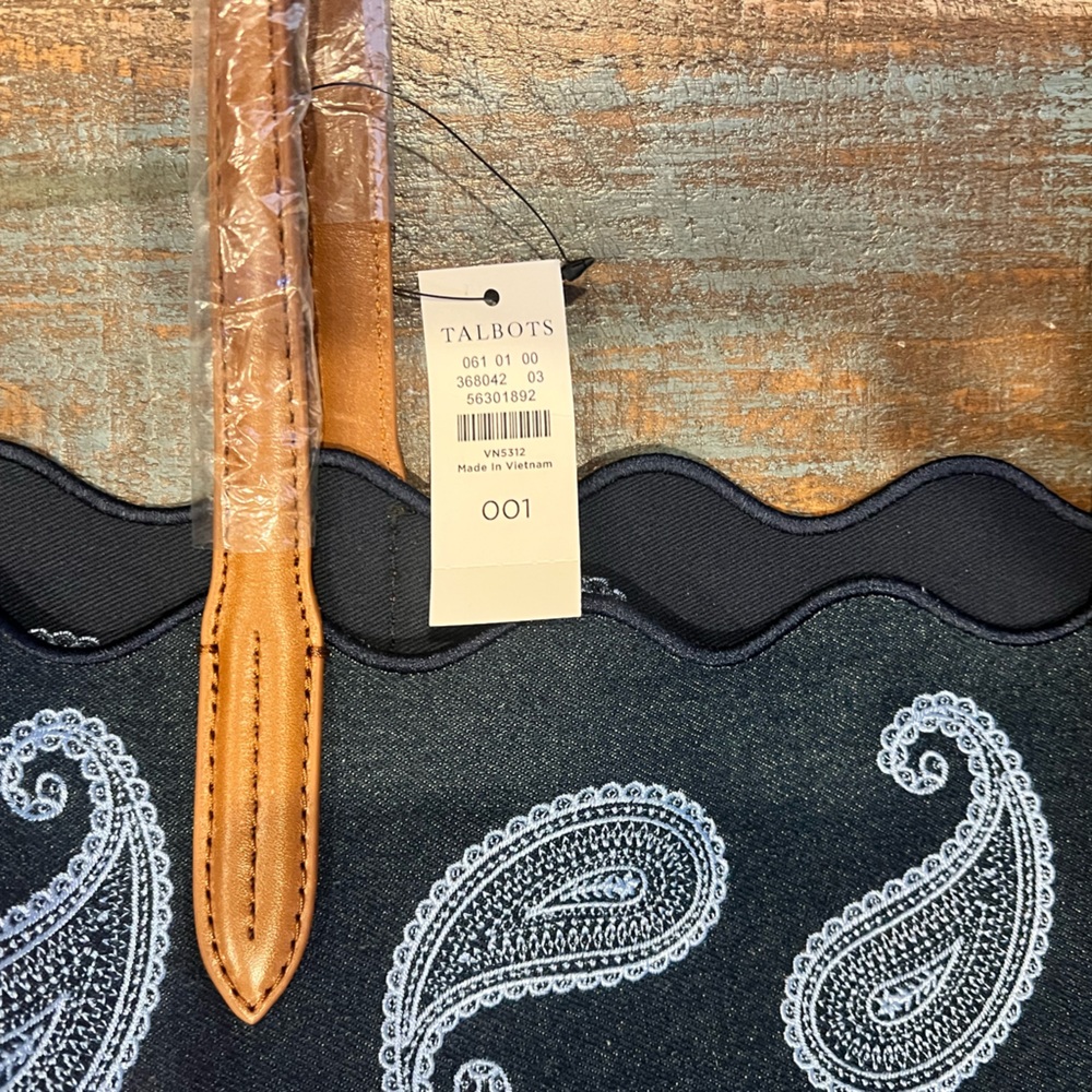 Talbots Denim Tote NWT - Picture 2 of 8